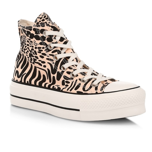 Converse Shoes - Converse Chuck Taylor All Star Lift Hi Jungle Art Animal print sneakers Sz8